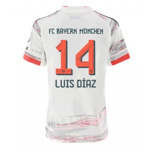 Fotbalové Dres Bayern Munich Luis Diaz #14 Dámské Venkovní Oblečení 2025-26 Krátký Rukáv